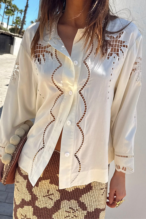 Palm Embroidered Shirt