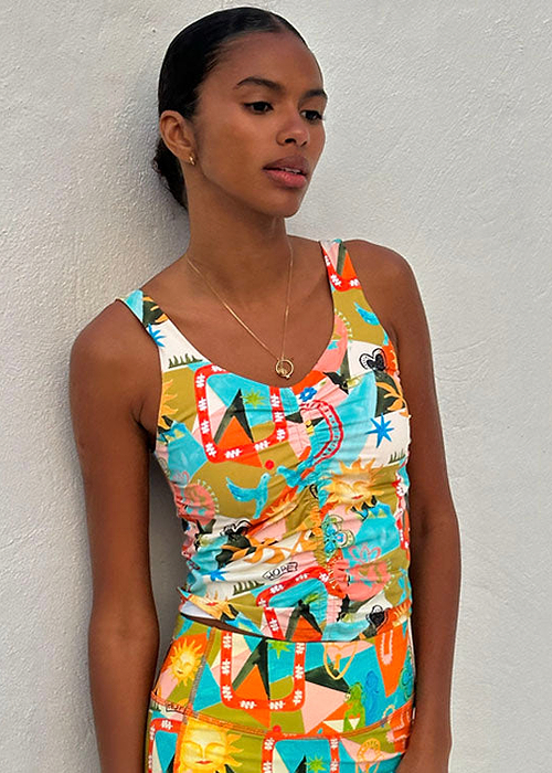 Hope Bright Ruched Sports Top