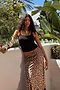 Leopard Lace Maeva Midi Skirt
