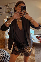 Thumbnail for Leopard Lace Maeva Skirt