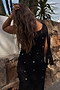 Black Crochet Alicia Dress