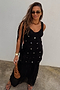 Black Crochet Alicia Dress