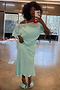 Blue Chiffon Tilly Dress