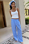 Blue Stripe Elissa Trouser Petite