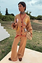 Camel Wide Leg Joggers