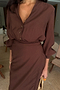 Chocolate Midi Miley Shirt Dress