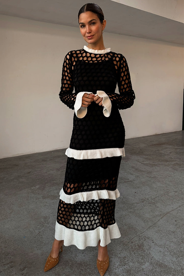 Mono Crochet Chloe Dress