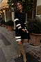 Black and Cream Fringe Holly Cardigan