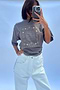 Grey Running Wild Bandana T-Shirt