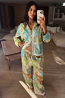 Thumbnail for Isla Button Through Pyjama Set