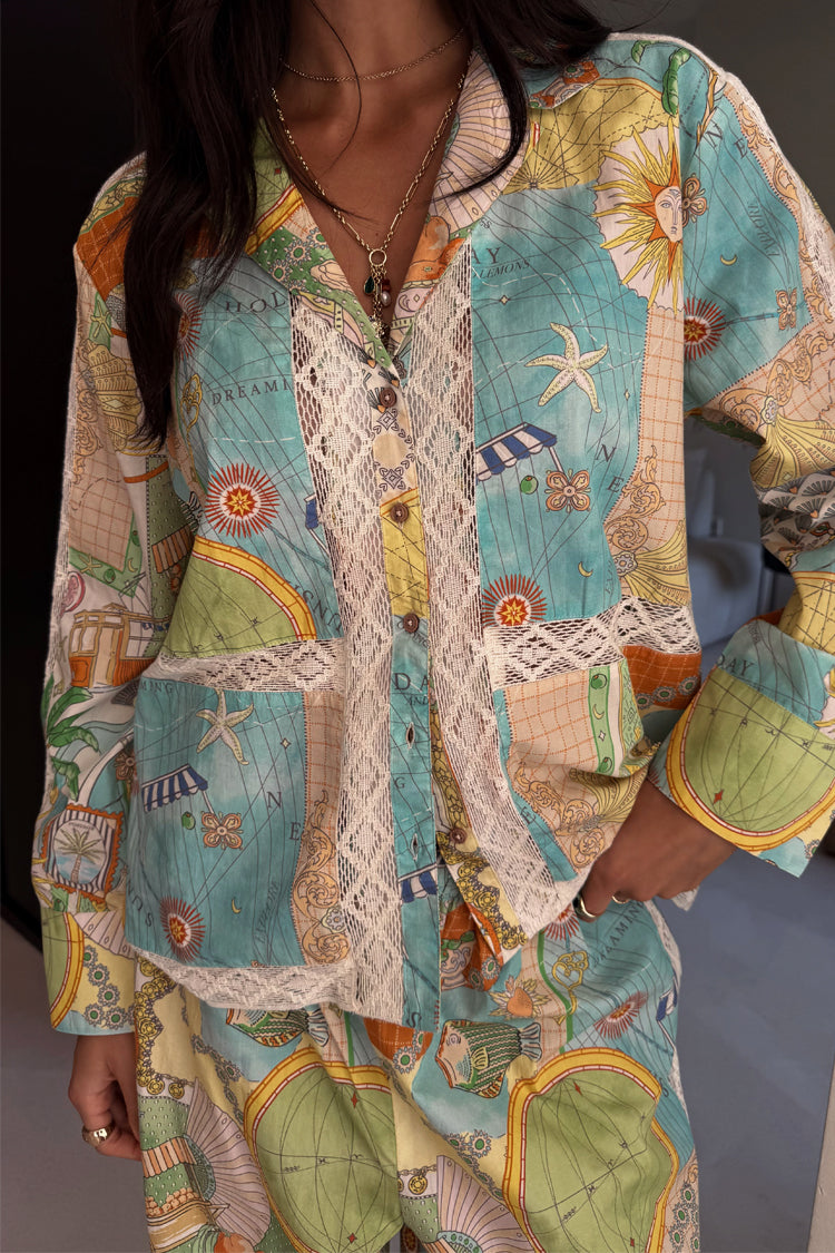 Isla Button Through Pyjama Set