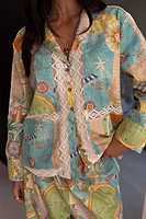 Thumbnail for Isla Button Through Pyjama Set