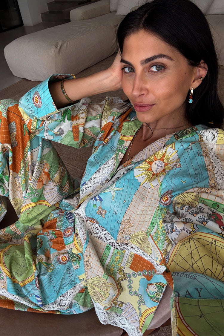 Isla Button Through Pyjama Set