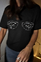 Black Jewel Bust T Shirt