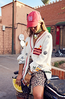 Thumbnail for Leopard Lucia Scallop Pocket Long Shorts