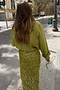 Lime Sequin Dorris Skirt