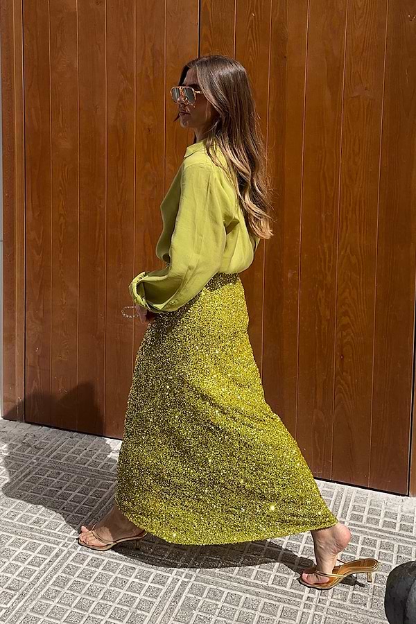 Wrap Skirt Never Fully Dressed Green Leopard Dress NEVER FULLY