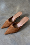 Suede Scallop City Mules