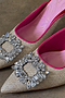Raffia Buckle Mule Heel City Mules