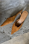 Suede Scallop City Mules
