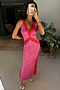 Pink and Red Clio Dress