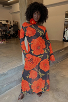 Thumbnail for Black Poppy Aria Mesh Dress