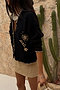 Black Raffia Cardi