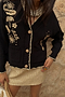 Black Raffia Cardi