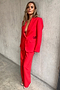 Red Sundazed Romance Blazer