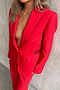 Red Sundazed Romance Blazer