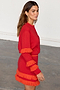 Red Fringe Holly Cardigan