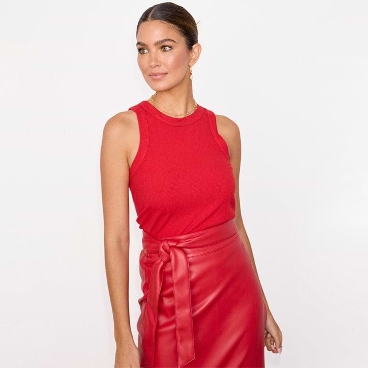 Red tank top dress online