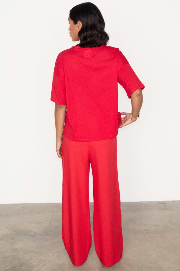 Red Sundazed Romance Arden Trousers