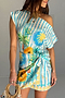 Rio Stripe Mini Wrap Skirt