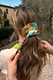 Abstract Scrunchie with Frill