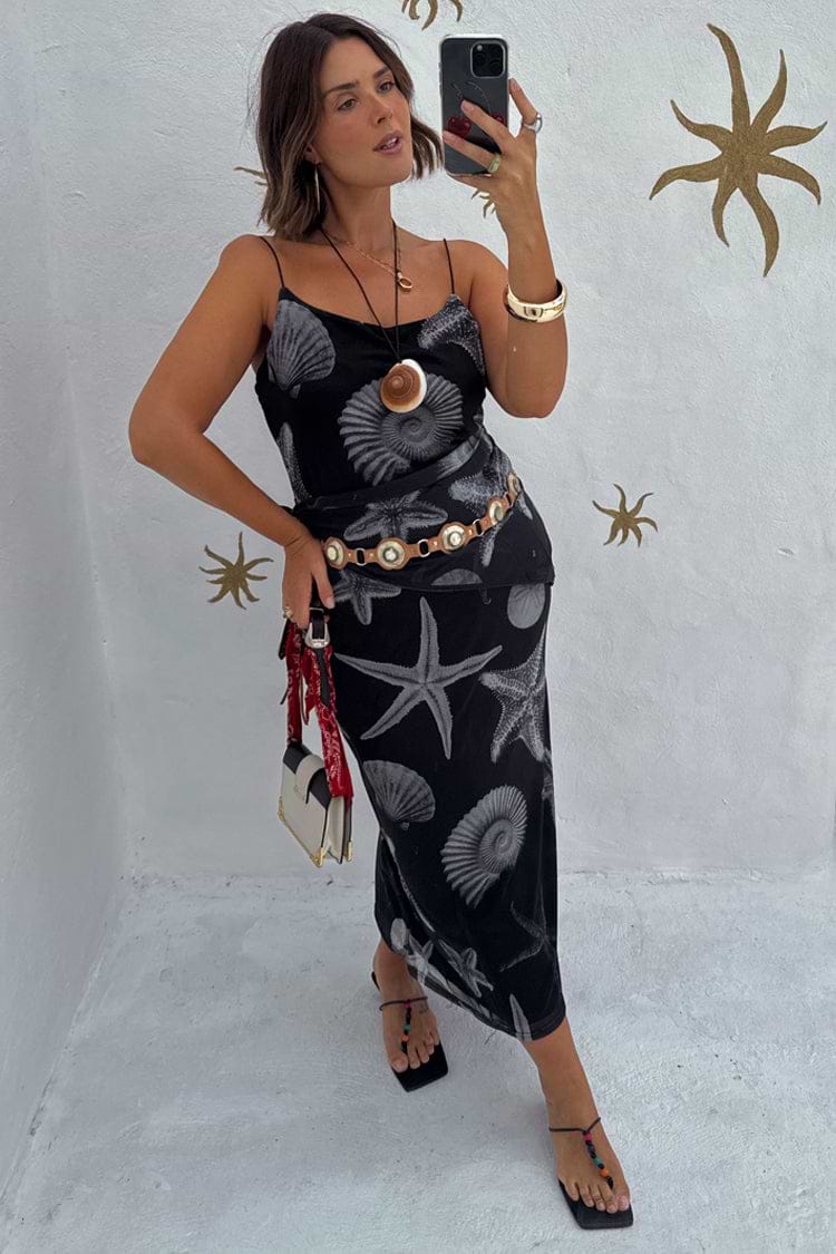 pois cami dress black ポワ Mサイズ Women's Black Sleeveless Cami Maxi Long Dress Women Solid
