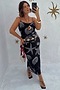 Black Seashell Mesh Cami Dress