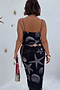 Black Seashell Mesh Cami Dress