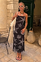 Black Seashell Mesh Cami Dress