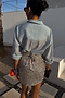 Silver Sequin Mini Jaspre Skirt