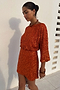 Orange Sequin Tilly Dress
