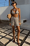 Silver Sequin Shorts