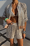 Silver Sequin Shorts