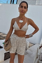 Silver Sequin Shorts
