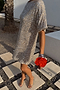 Silver Sequin T Shirt Dress