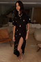 Black Shell Midi Leia Dress Petite