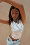 Silver Ribbed Tank Top