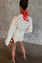Ecru Studded Cardigan