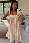 Sun Embroidered Slip Dress