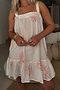 Sun Embroidered Slip Dress